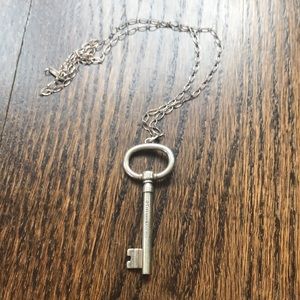 Tiffany & Co Silver Key Necklace